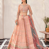 Gulaal | Wedding Formals | AFREEN GL-WS-22V1-29 (PEACH LEHNGA CHOLI)