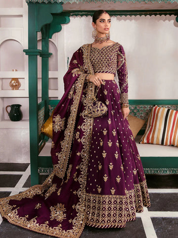 Gulaal | Wedding Formals | SHAZMINAH GL-WS-22V1-31 (LEHNGA AND CHOLI) - Rang-e-Khaas