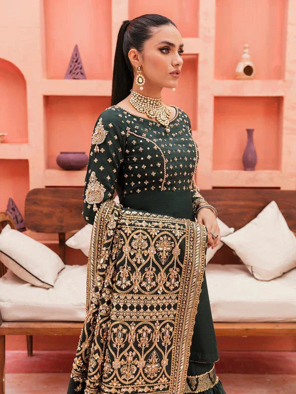 Gulaal | Wedding Formals | GL-WS-22V1-33 (SHIRT AND GHARARA) - Rang-e-Khaas