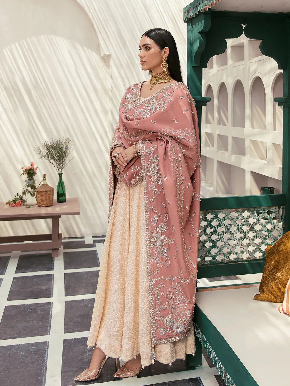 Gulaal | Wedding Formals | GL-WS-22V1-34 (PISHWAS AND CHOORIDAAR PYJAMA) - Rang-e-Khaas