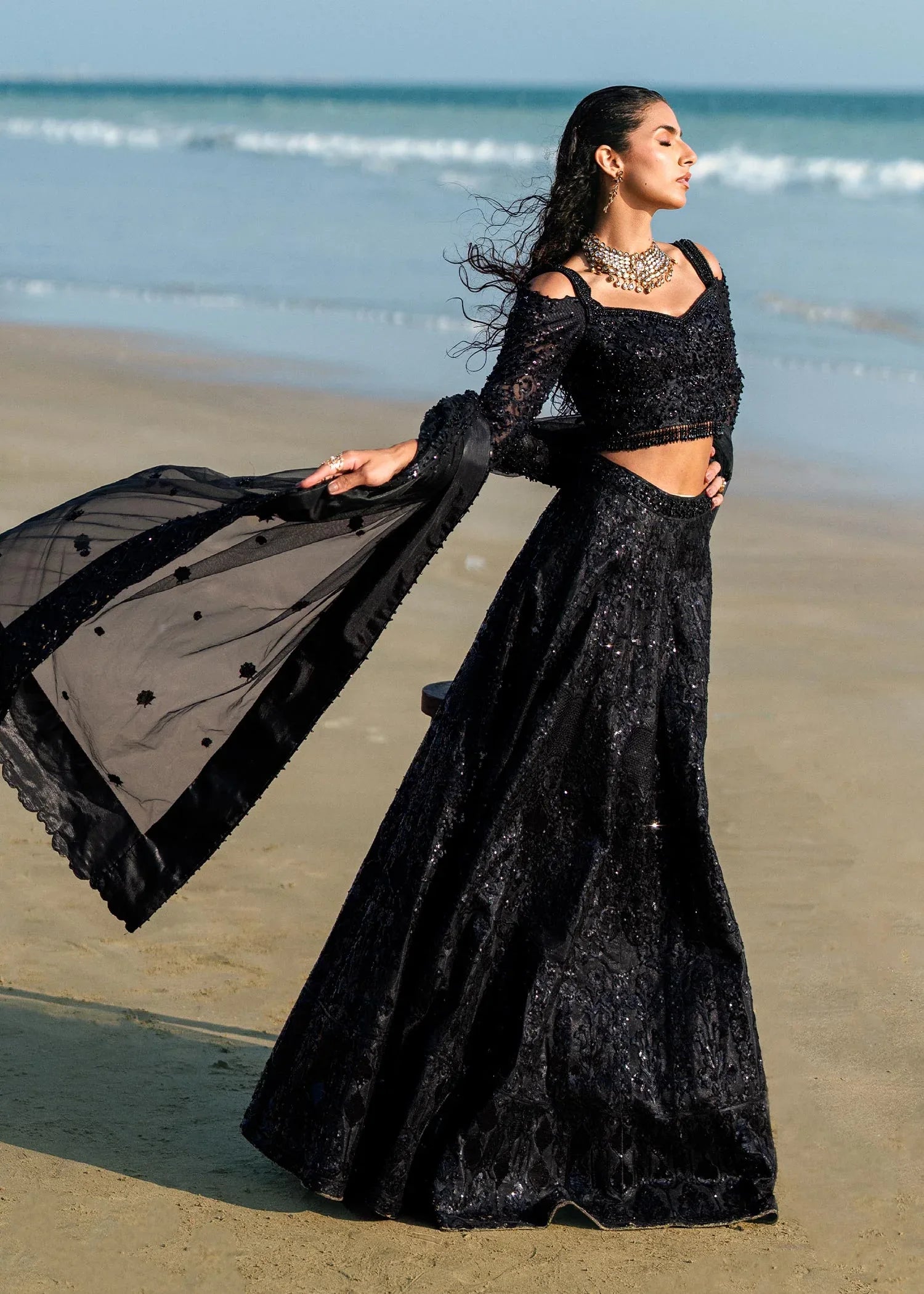 Waqas Shah | Amariage Luxury Formals | Black Musk - Rang-e-Khaas