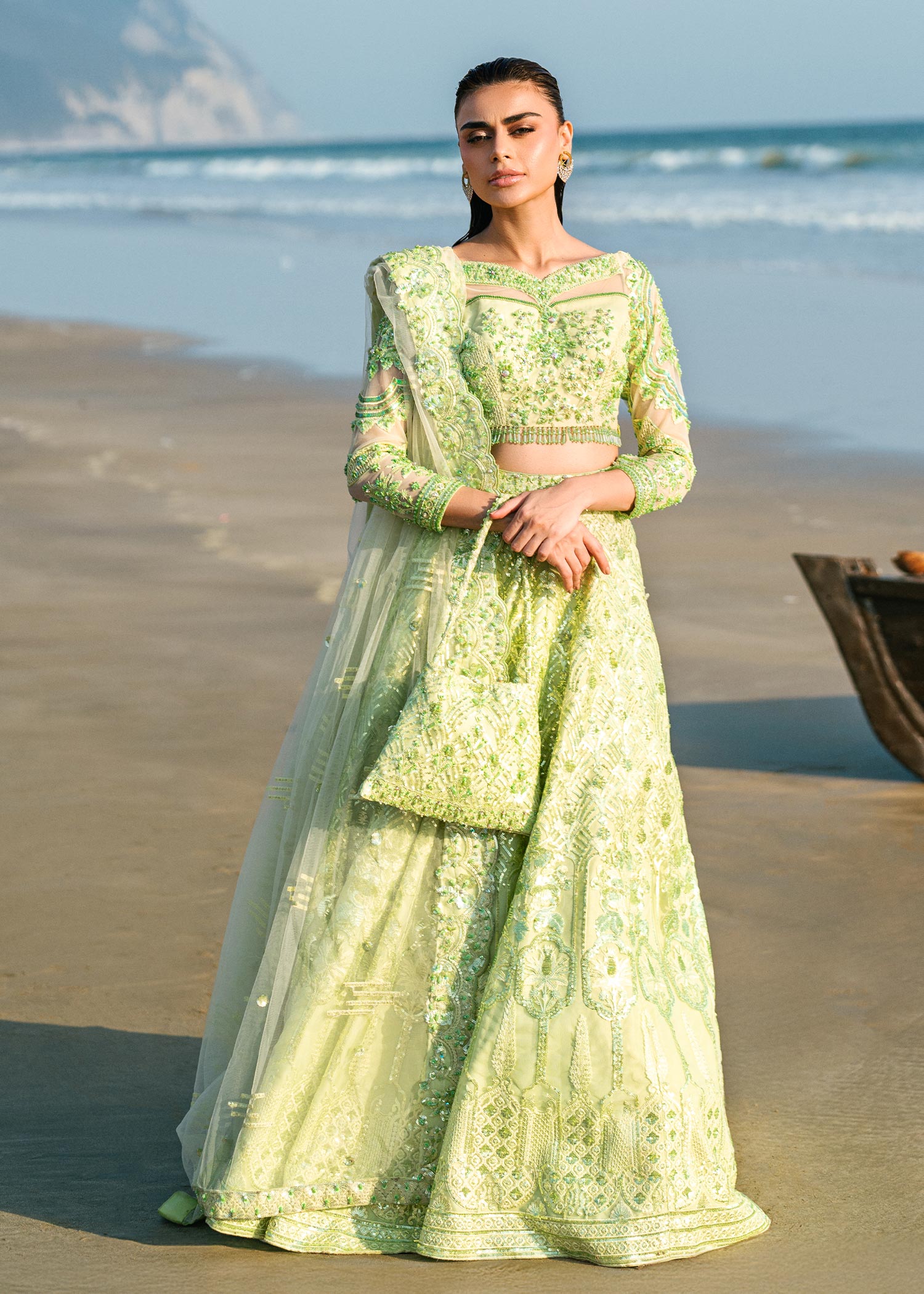 Waqas Shah | Amariage Luxury Formals | Mint Bloom - Rang-e-Khaas