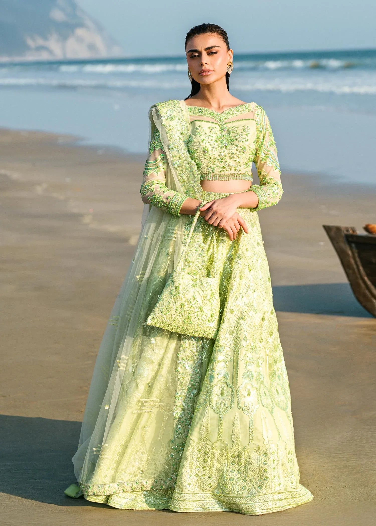Waqas Shah | Amariage Luxury Formals | Mint Bloom - Rang-e-Khaas
