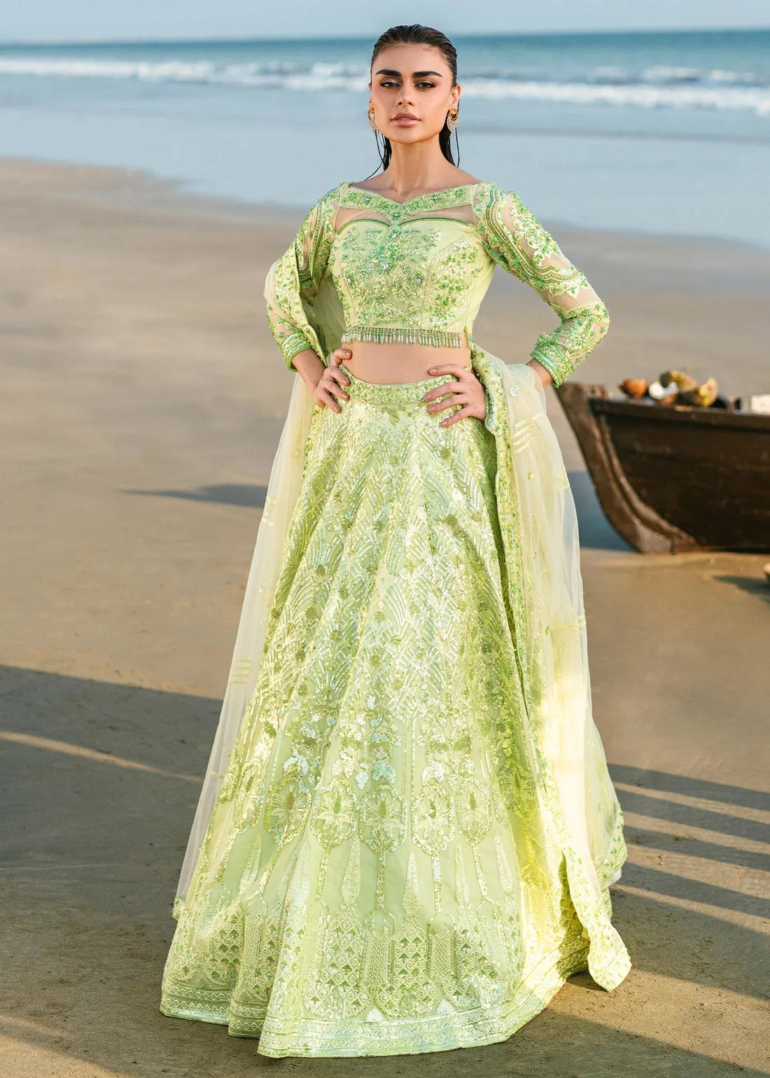 Waqas Shah | Amariage Luxury Formals | Mint Bloom - Rang-e-Khaas