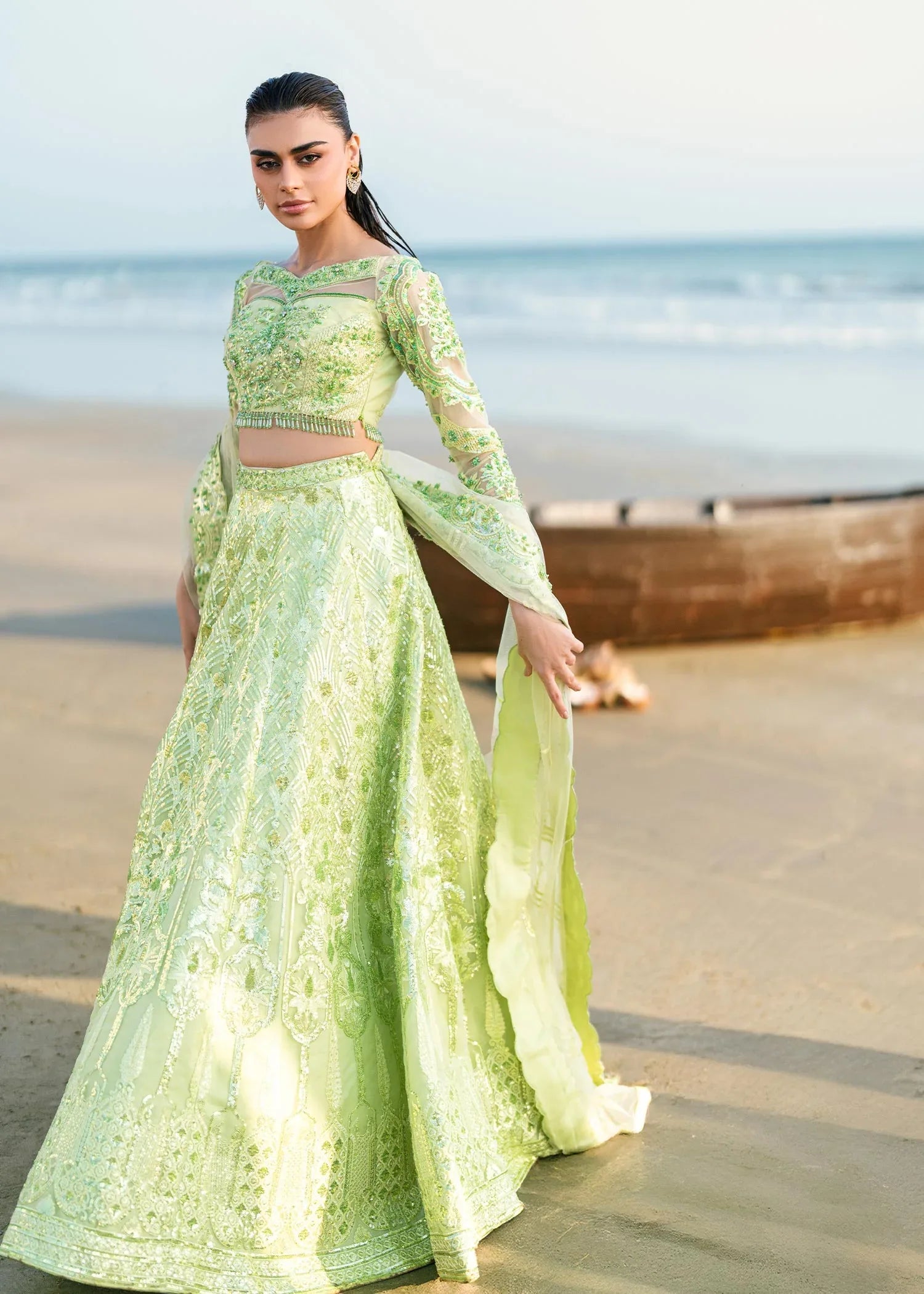 Waqas Shah | Amariage Luxury Formals | Mint Bloom - Rang-e-Khaas