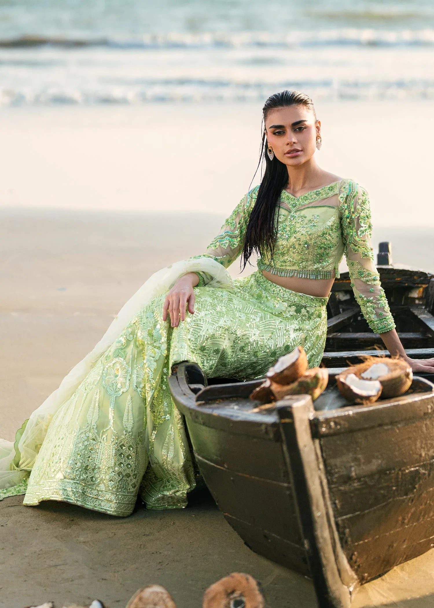 Waqas Shah | Amariage Luxury Formals | Mint Bloom - Rang-e-Khaas