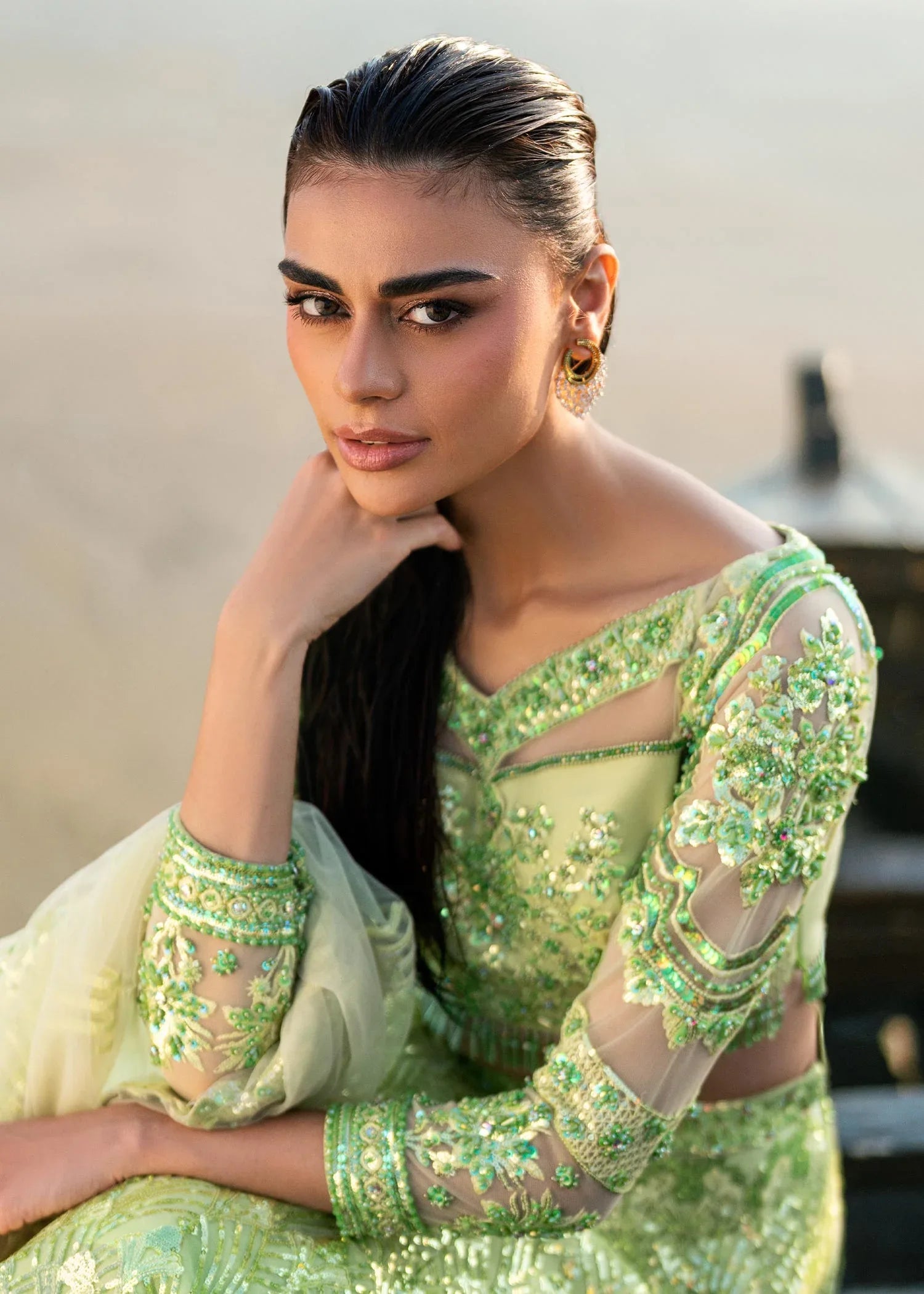 Waqas Shah | Amariage Luxury Formals | Mint Bloom - Rang-e-Khaas