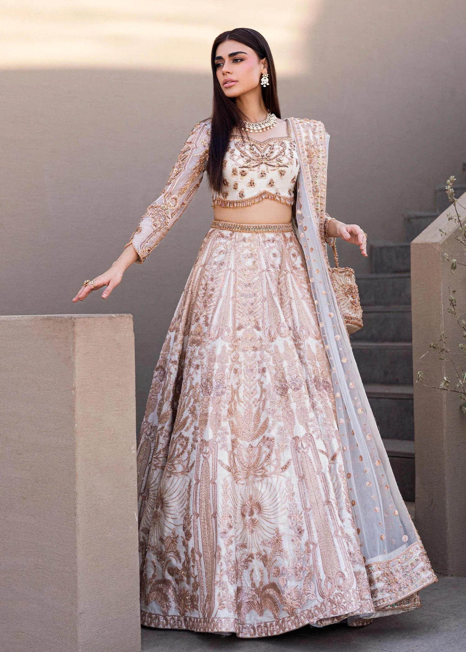Waqas Shah | Amariage Luxury Formals | Mystic Rose - Rang-e-Khaas