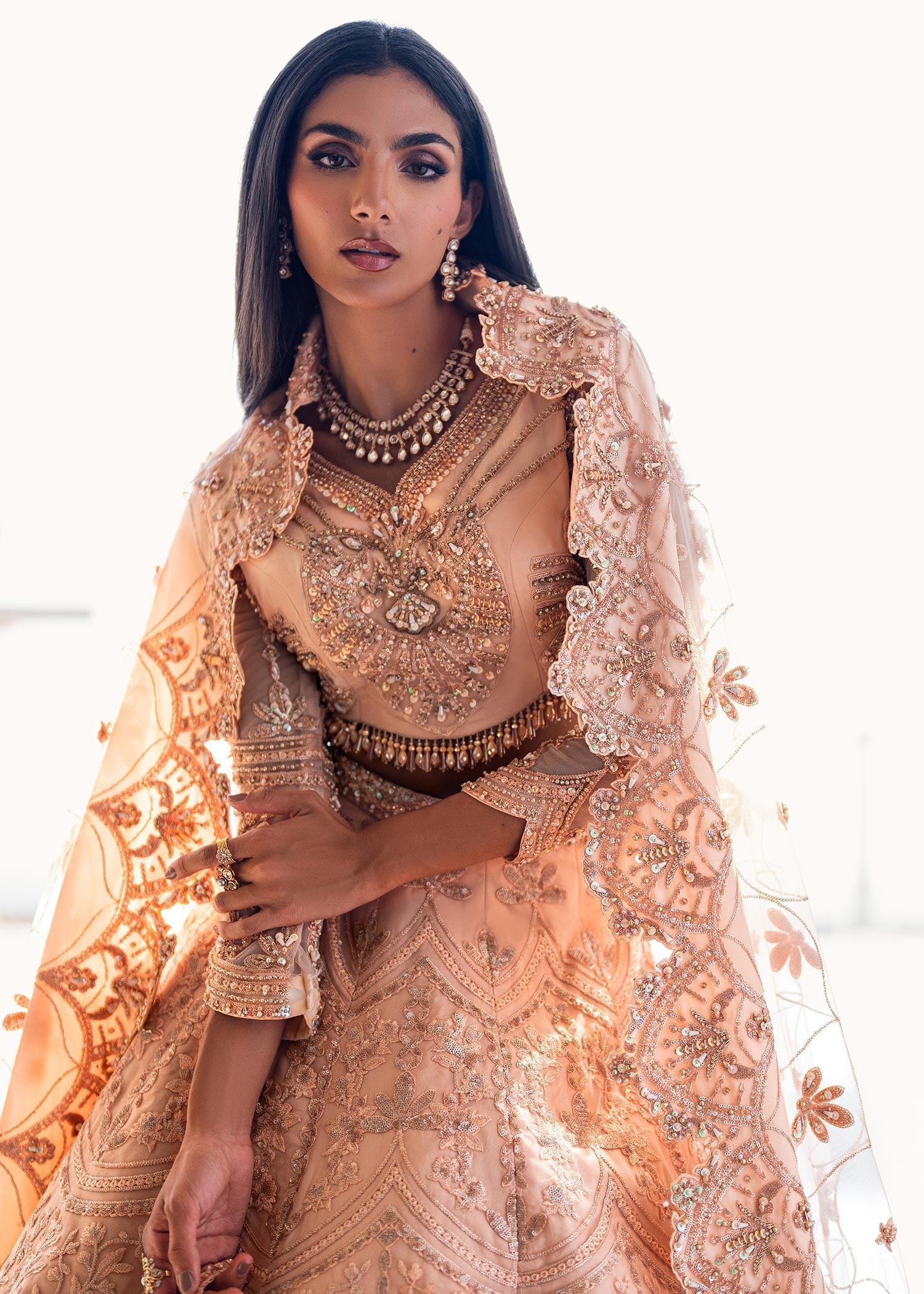 Waqas Shah | Amariage Luxury Formals | Coral Bliss