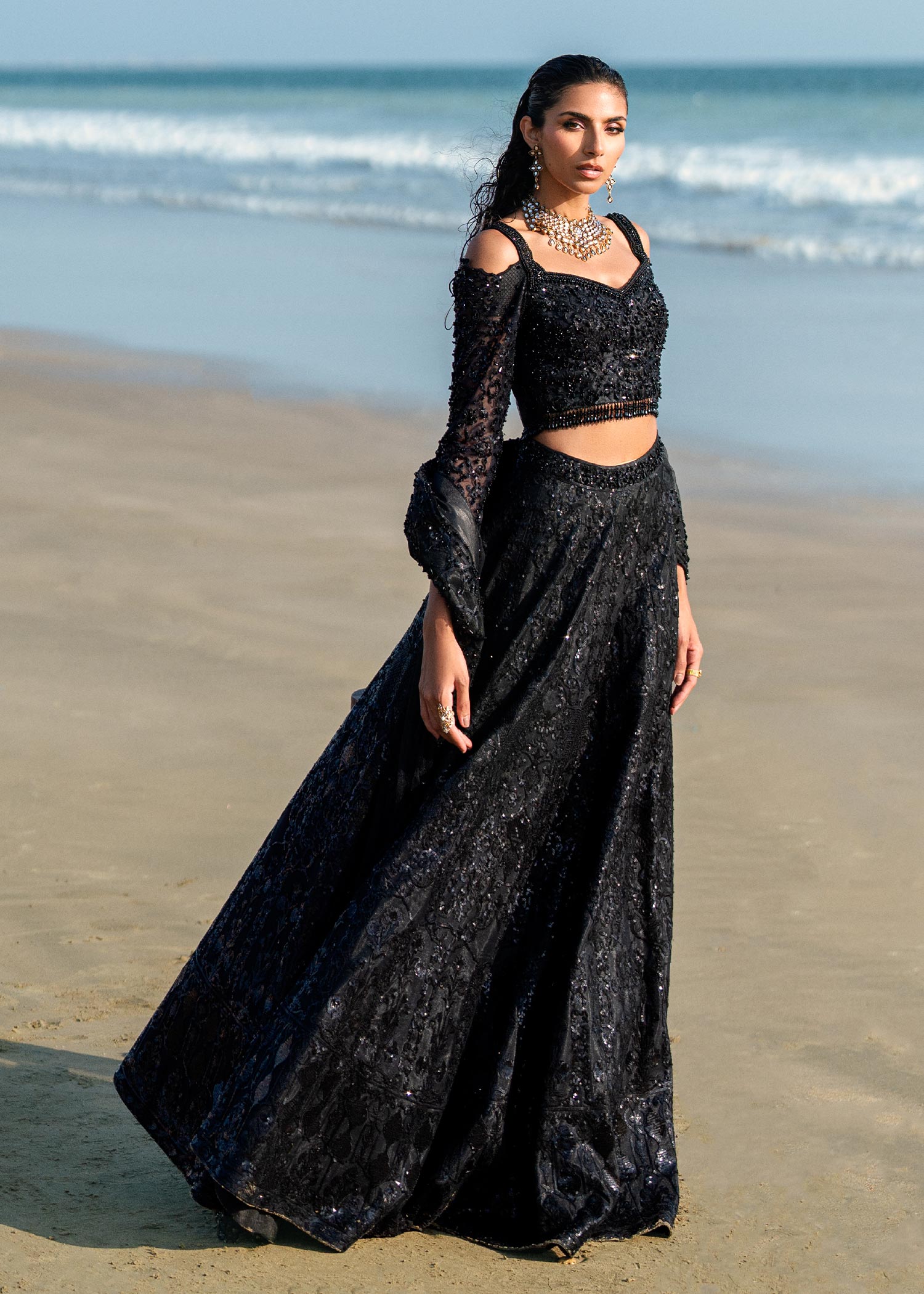 Waqas Shah | Amariage Luxury Formals | Black Musk