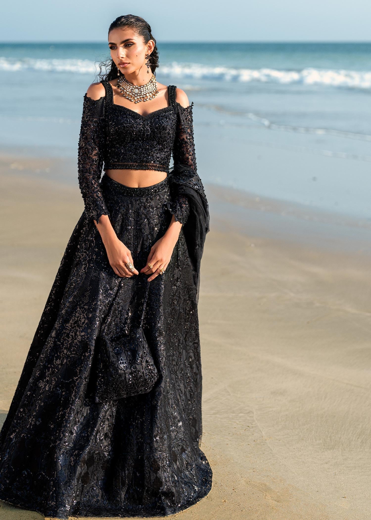 Waqas Shah | Amariage Luxury Formals | Black Musk