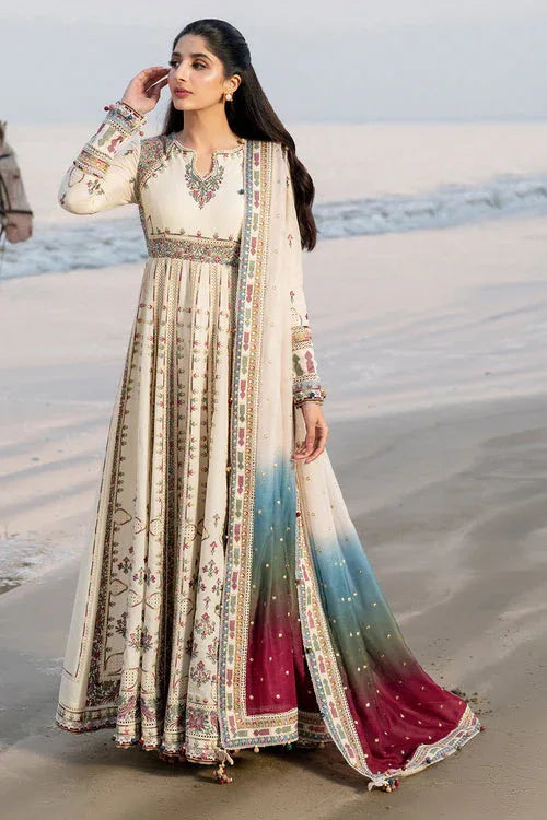 Jazmin | Shahkaar Luxury Lawn 25 | SL25-D9 - Rang-e-Khaas