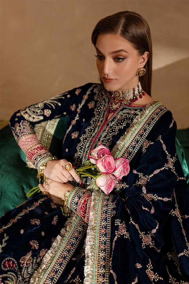 Marjjan | De Rose Velvet | MRV-10 (BLUE) - Rang-e-Khaas