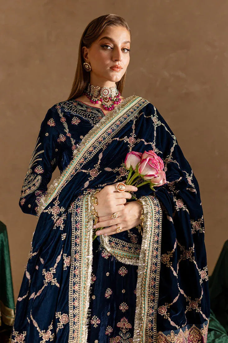 Marjjan | De Rose Velvet | MRV-10 (BLUE) - Rang-e-Khaas