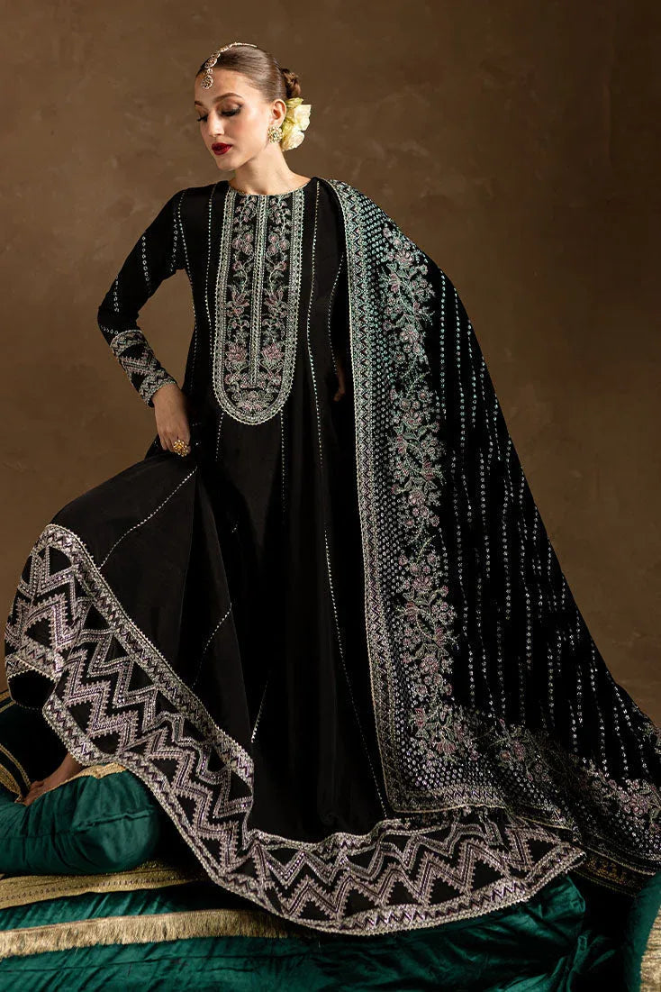 Marjjan | De Rose Velvet | MRV-14 (BLACK) - Rang-e-Khaas