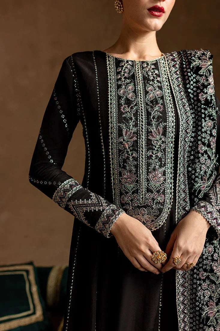 Marjjan | De Rose Velvet | MRV-14 (BLACK) - Rang-e-Khaas