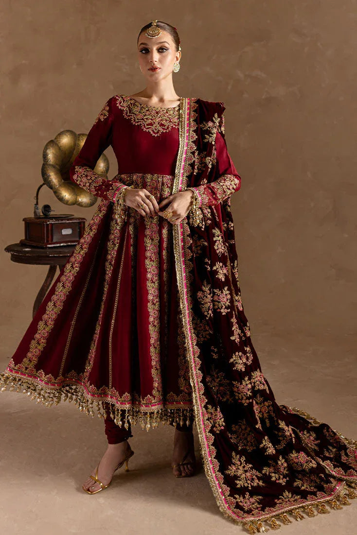 Marjjan | De Rose Velvet | MRV-13 (MEHROON) - Rang-e-Khaas