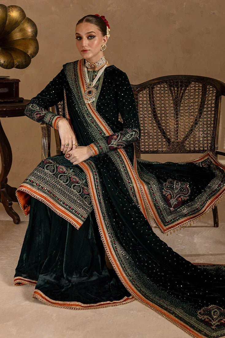 Marjjan | De Rose Velvet | MRV-07 (GREEN) - Rang-e-Khaas