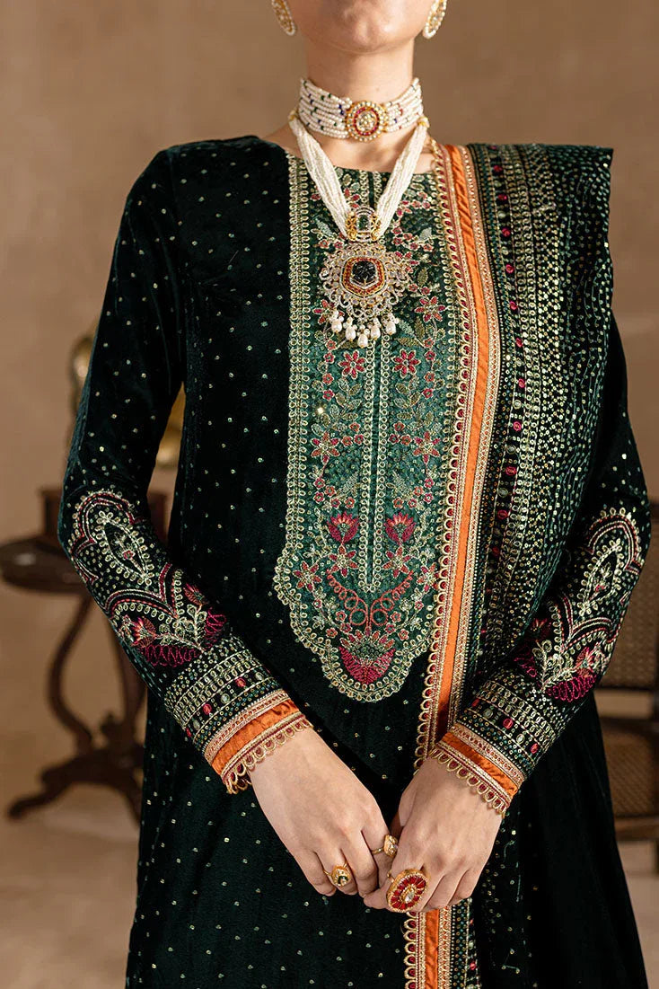 Marjjan | De Rose Velvet | MRV-07 (GREEN) - Rang-e-Khaas