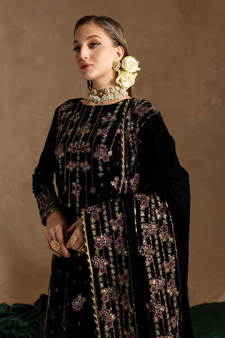 Marjjan | De Rose Velvet | MRV-09 (BLACK) - Rang-e-Khaas