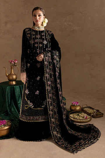 Marjjan | De Rose Velvet | MRV-09 (BLACK) - Rang-e-Khaas