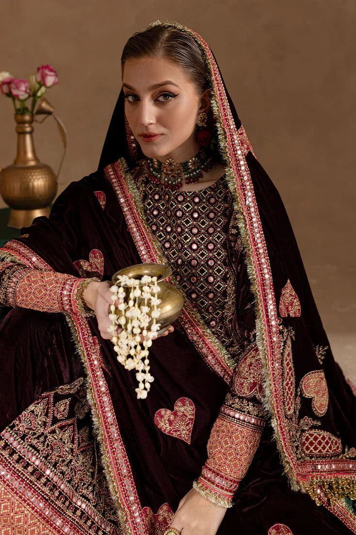 Marjjan | De Rose Velvet | MRV-08 (MEHROON) - Rang-e-Khaas