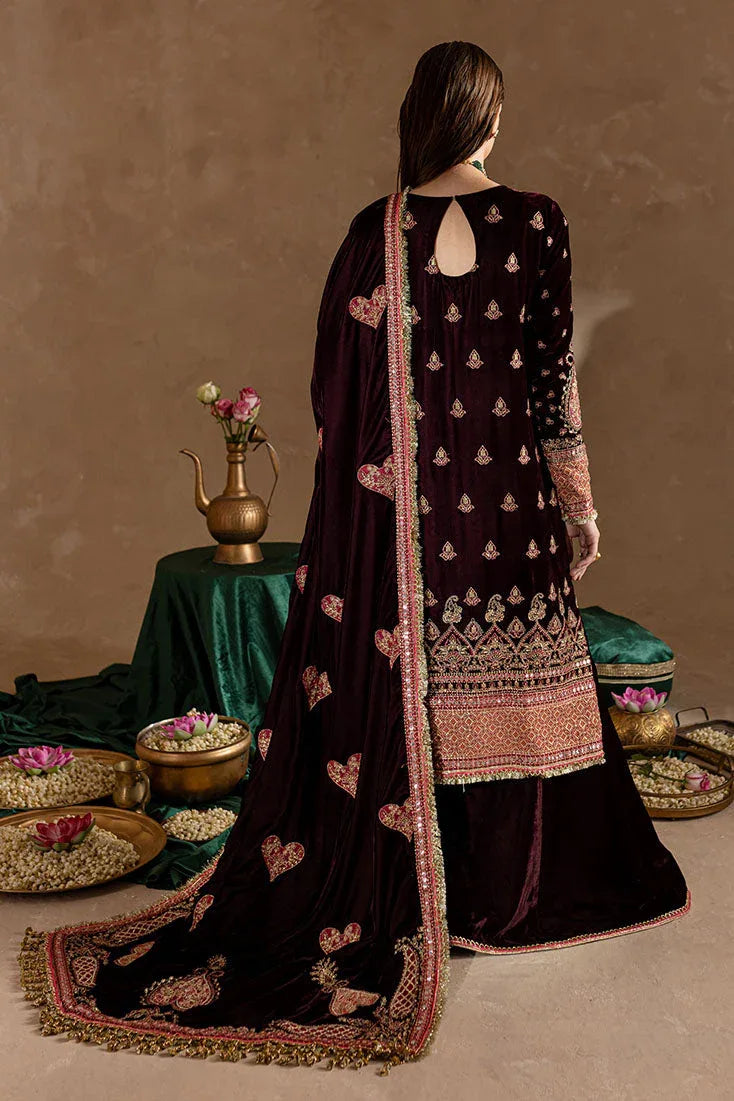 Marjjan | De Rose Velvet | MRV-08 (MEHROON) - Rang-e-Khaas