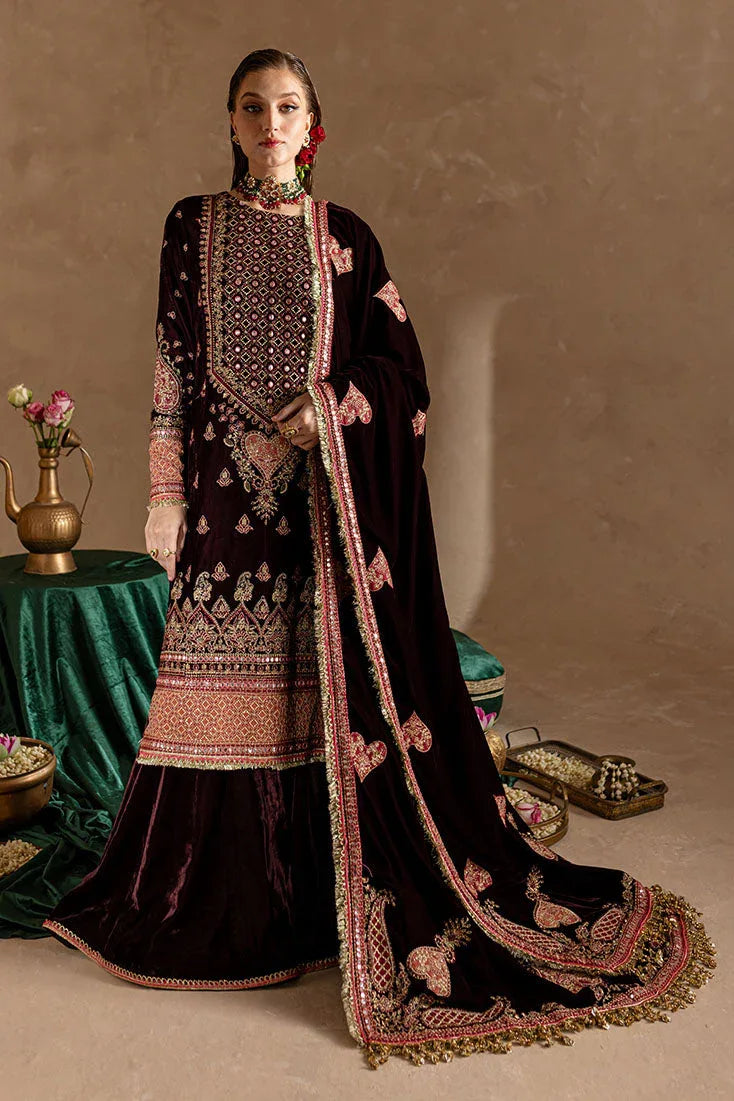 Marjjan | De Rose Velvet | MRV-08 (MEHROON) - Rang-e-Khaas