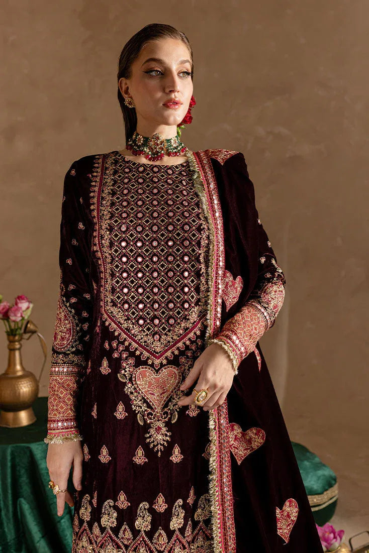 Marjjan | De Rose Velvet | MRV-08 (MEHROON) - Rang-e-Khaas