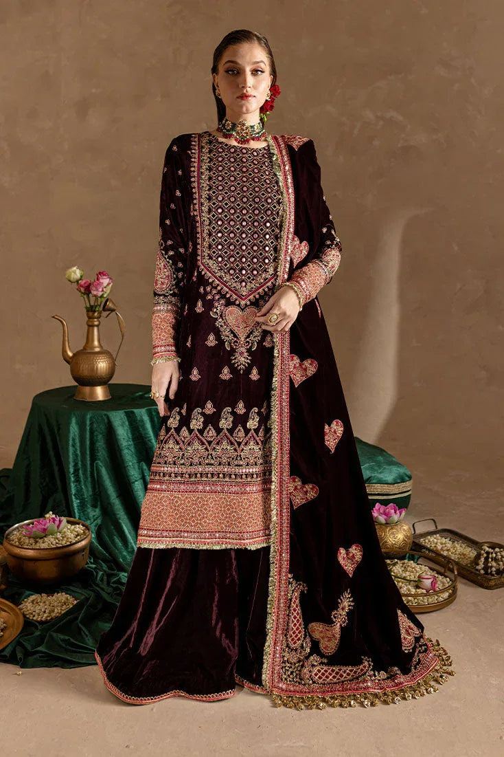 Marjjan | De Rose Velvet | MRV-08 (MEHROON) - Rang-e-Khaas