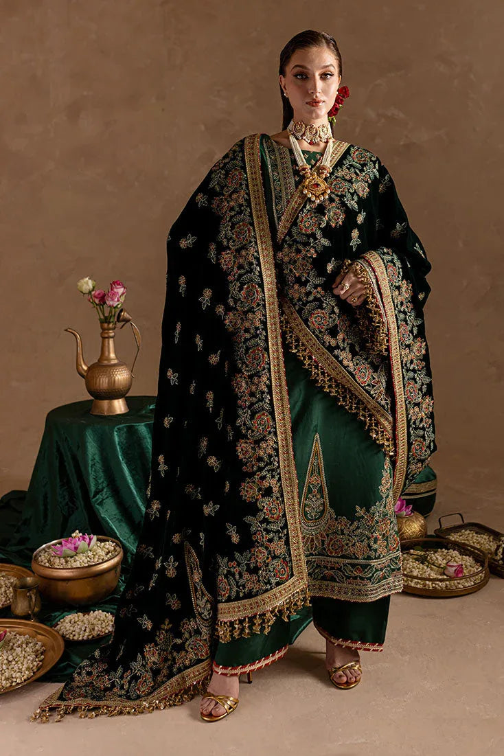 Marjjan | De Rose Velvet | MRV-11 (GREEN) - Rang-e-Khaas