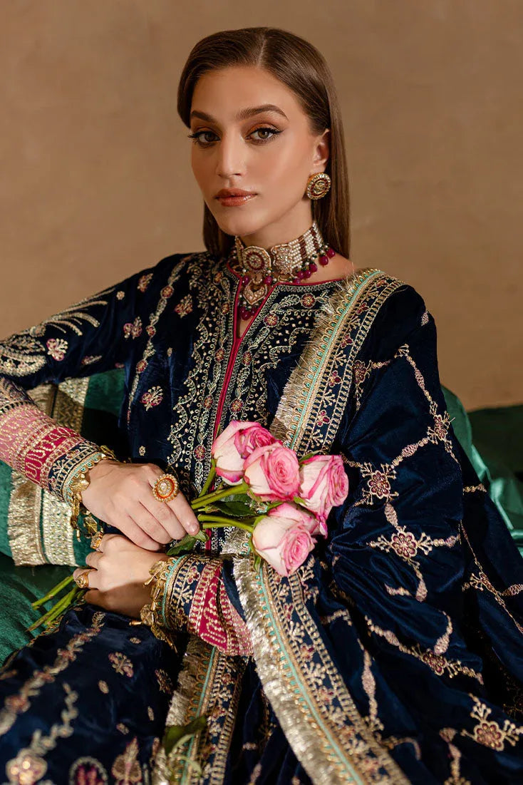 Marjjan | De Rose Velvet | MRV-10 (BLUE) - Rang-e-Khaas