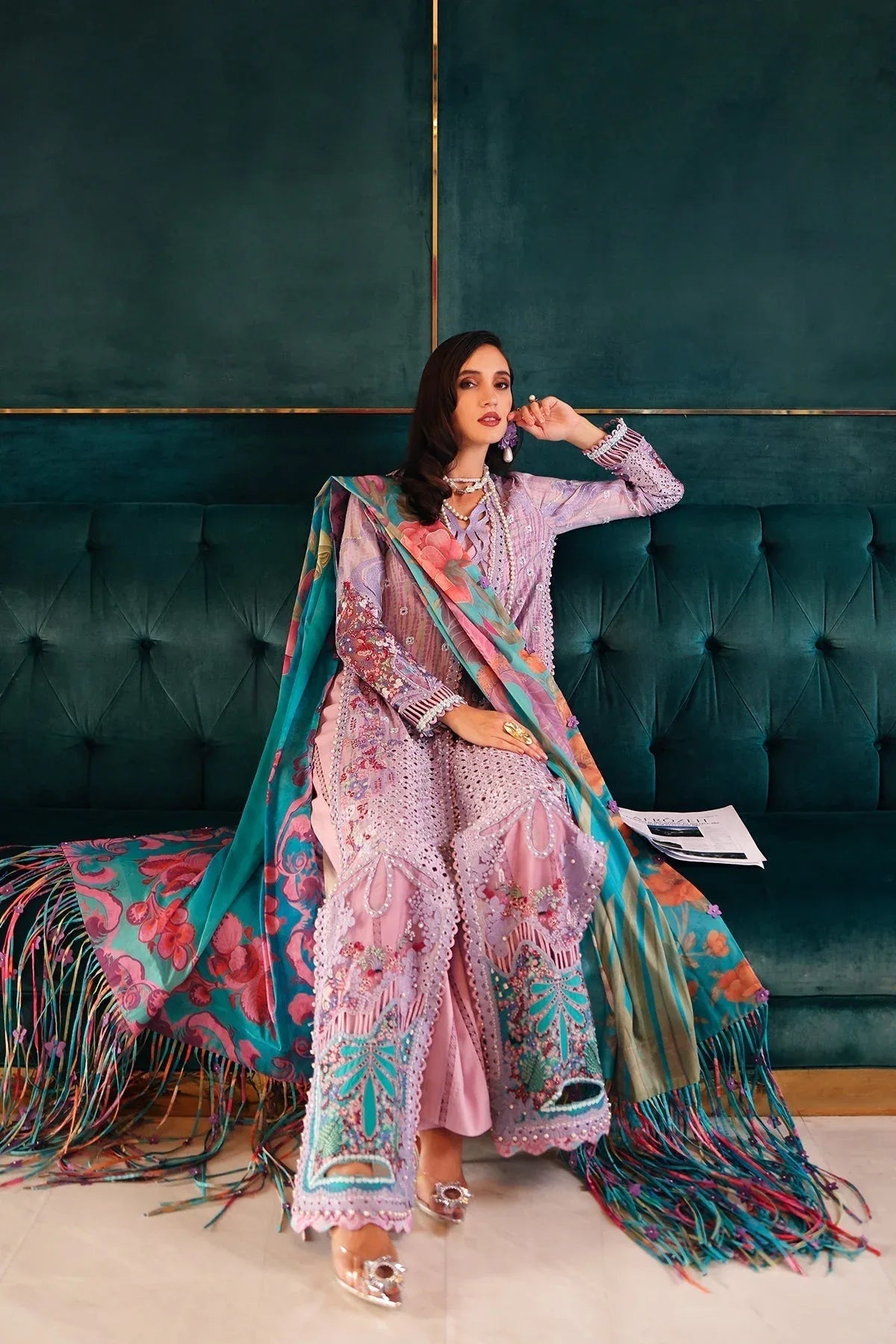 Afrozeh | Lawn 25 | Chrysa - Rang-e-Khaas