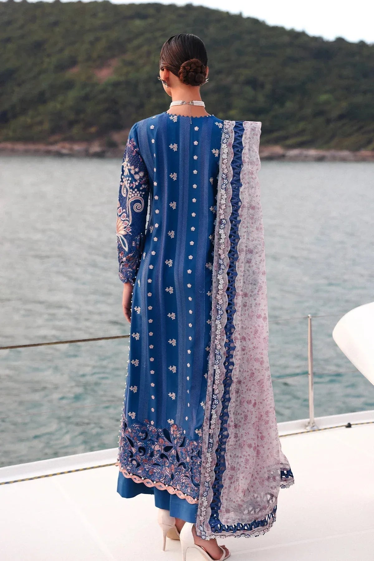 Afrozeh | Luxury Embroidered & Printed Lawn | Eclipse - Rang-e-Khaas