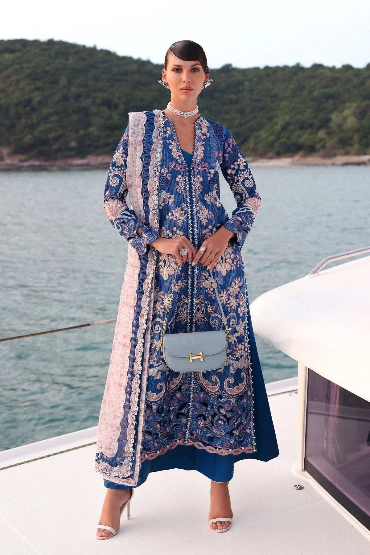 Afrozeh | Luxury Embroidered & Printed Lawn | Eclipse - Rang-e-Khaas
