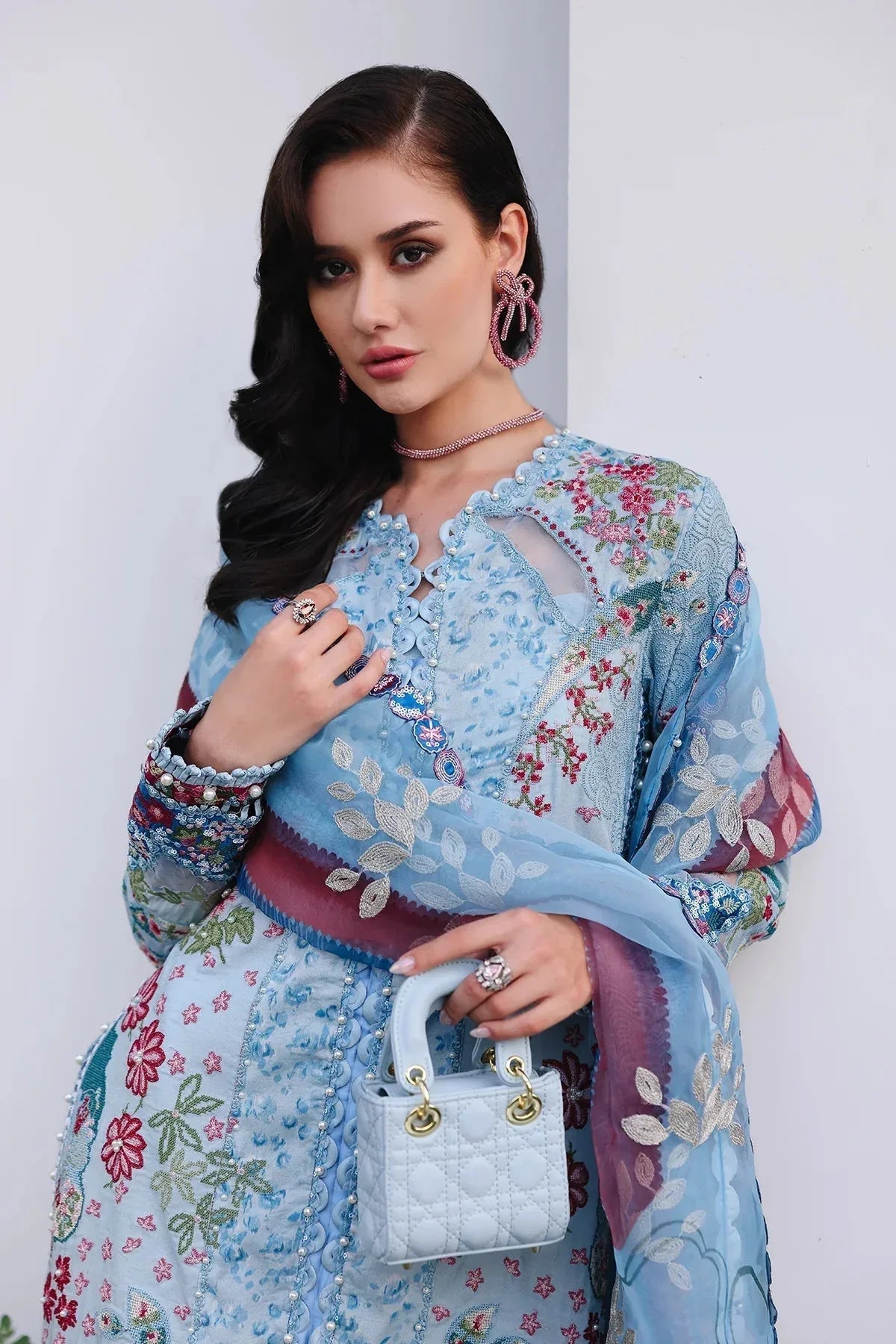Afrozeh | Luxury Embroidered & Printed Lawn | Presta - Rang-e-Khaas