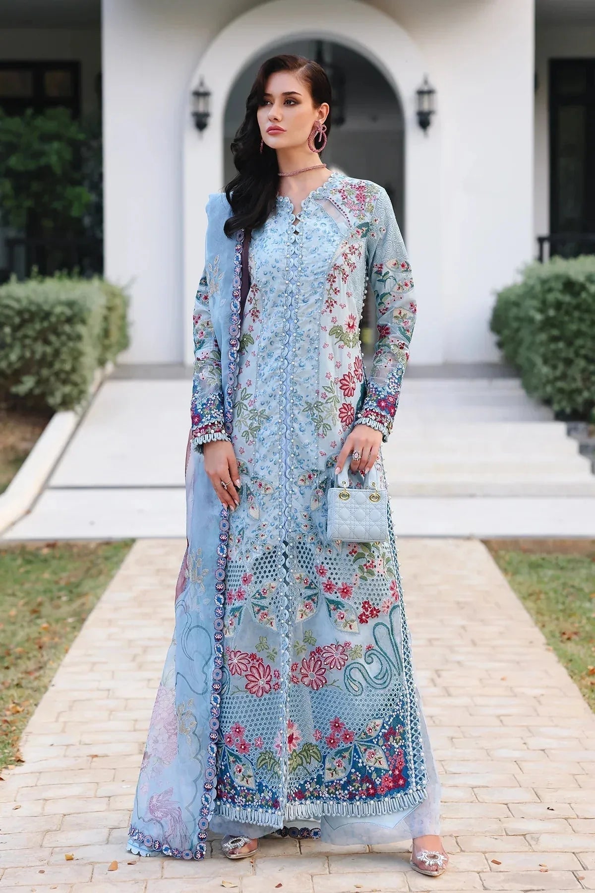 Afrozeh | Luxury Embroidered & Printed Lawn | Presta - Rang-e-Khaas