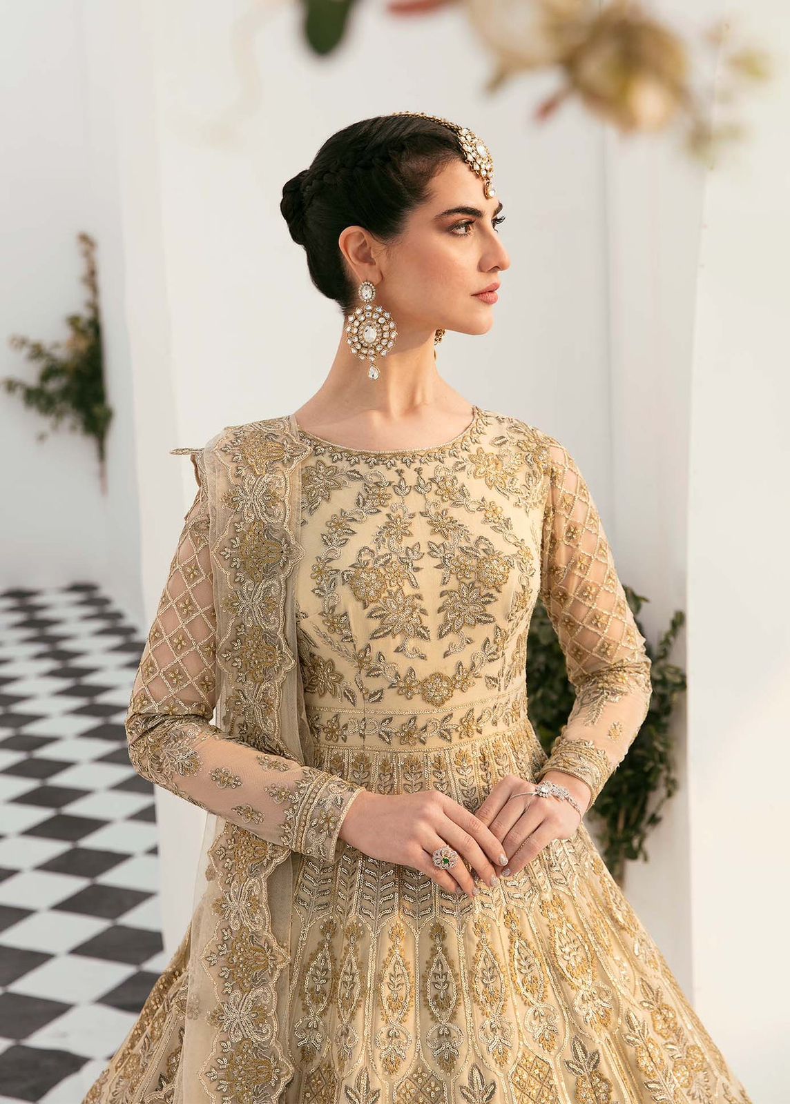 AKBAR ASLAM SILVEEN U-1451 FORMAL COLLECTION STITCHED