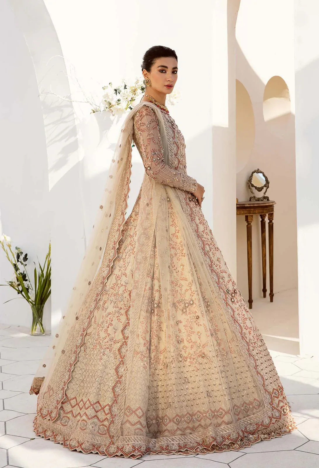 AKBAR ASLAM SELENE U-1463 FORMAL COLLECTION STITCHED - Rang-e-Khaas