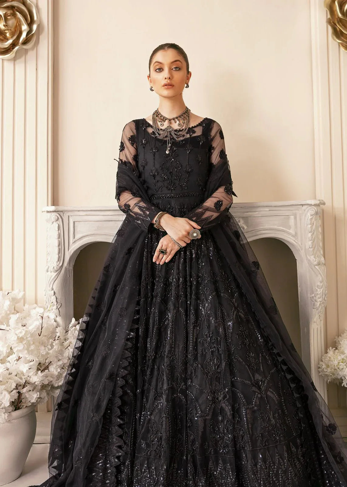 AKBAR ASLAM VRITRA U-1372 FORMAL COLLECTION STITCHED - Rang-e-Khaas