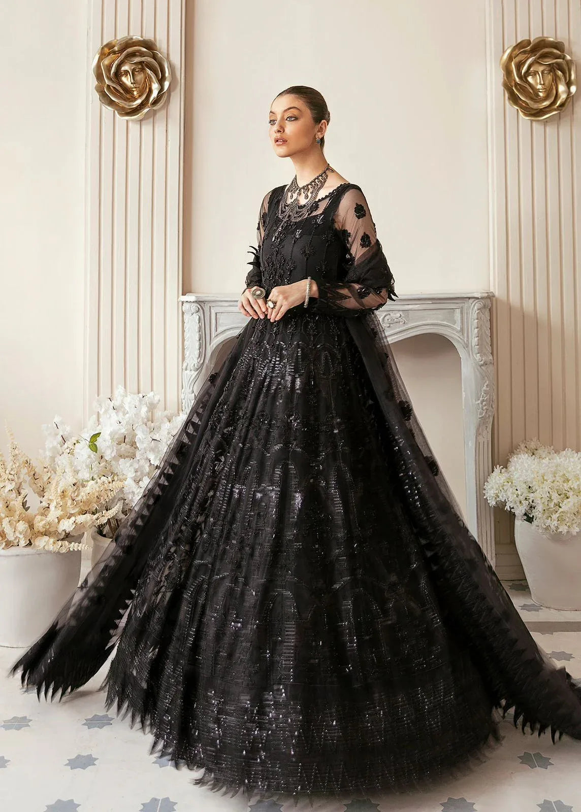 AKBAR ASLAM VRITRA U-1372 FORMAL COLLECTION STITCHED - Rang-e-Khaas