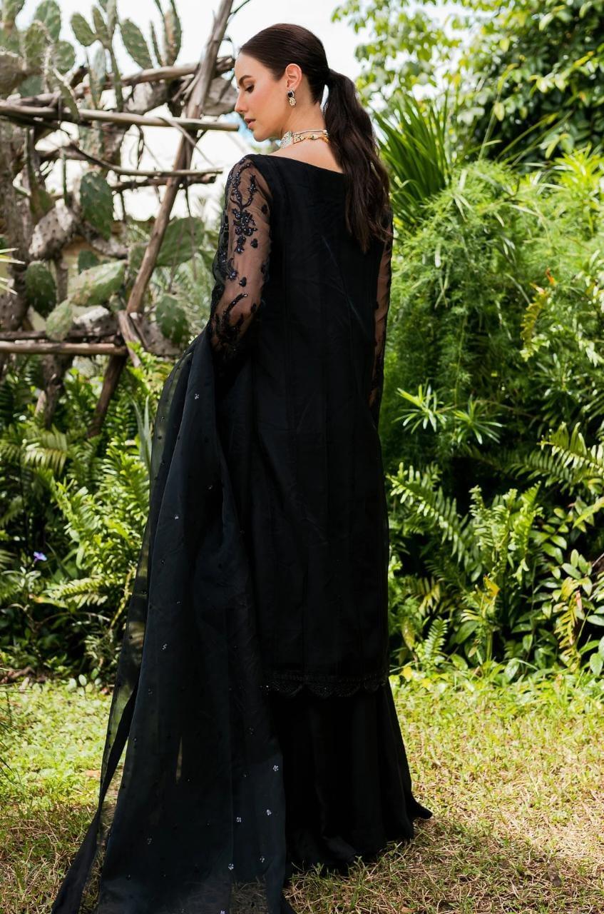 Maryum N Maria | Sorina Luxury Chiffon 23 | Raven (MW23-507) - Rang-e-Khaas