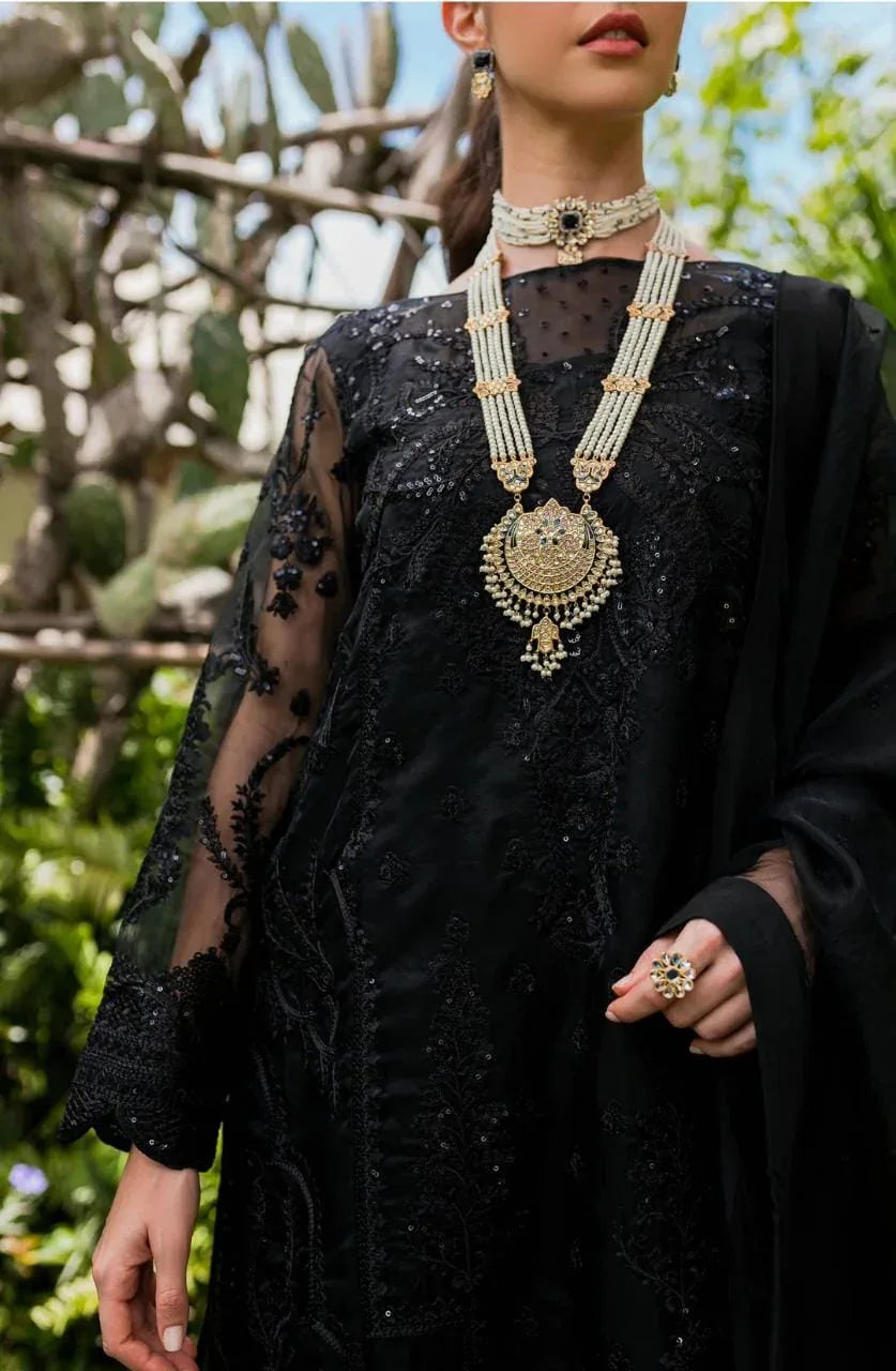 Maryum N Maria | Sorina Luxury Chiffon 23 | Raven (MW23-507) - Rang-e-Khaas
