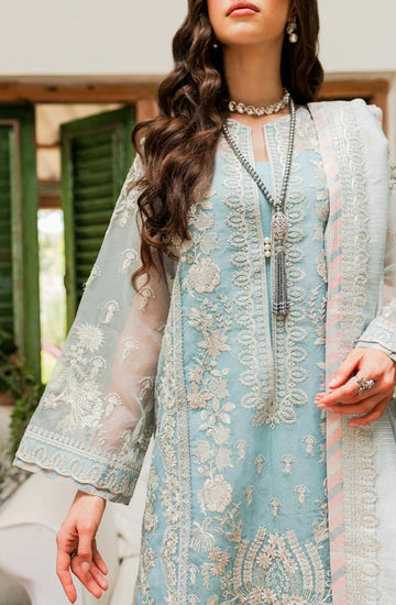 Maryum N Maria | Sorina Luxury Chiffon 23 | Sky Light (MW23-502) - Rang-e-Khaas