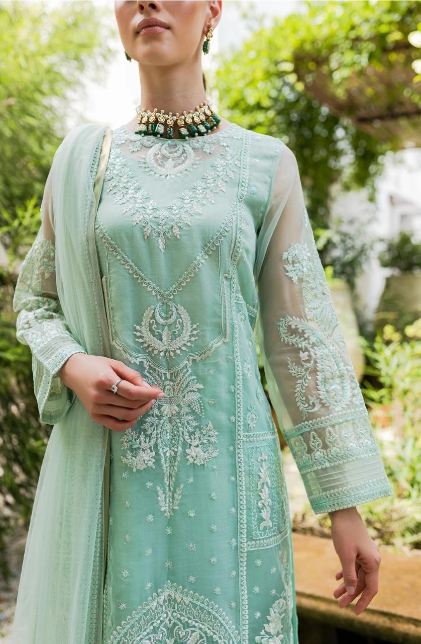 Maryum N Maria | Sorina Luxury Chiffon 23 | Beach Glass (MW23-504) - Rang-e-Khaas