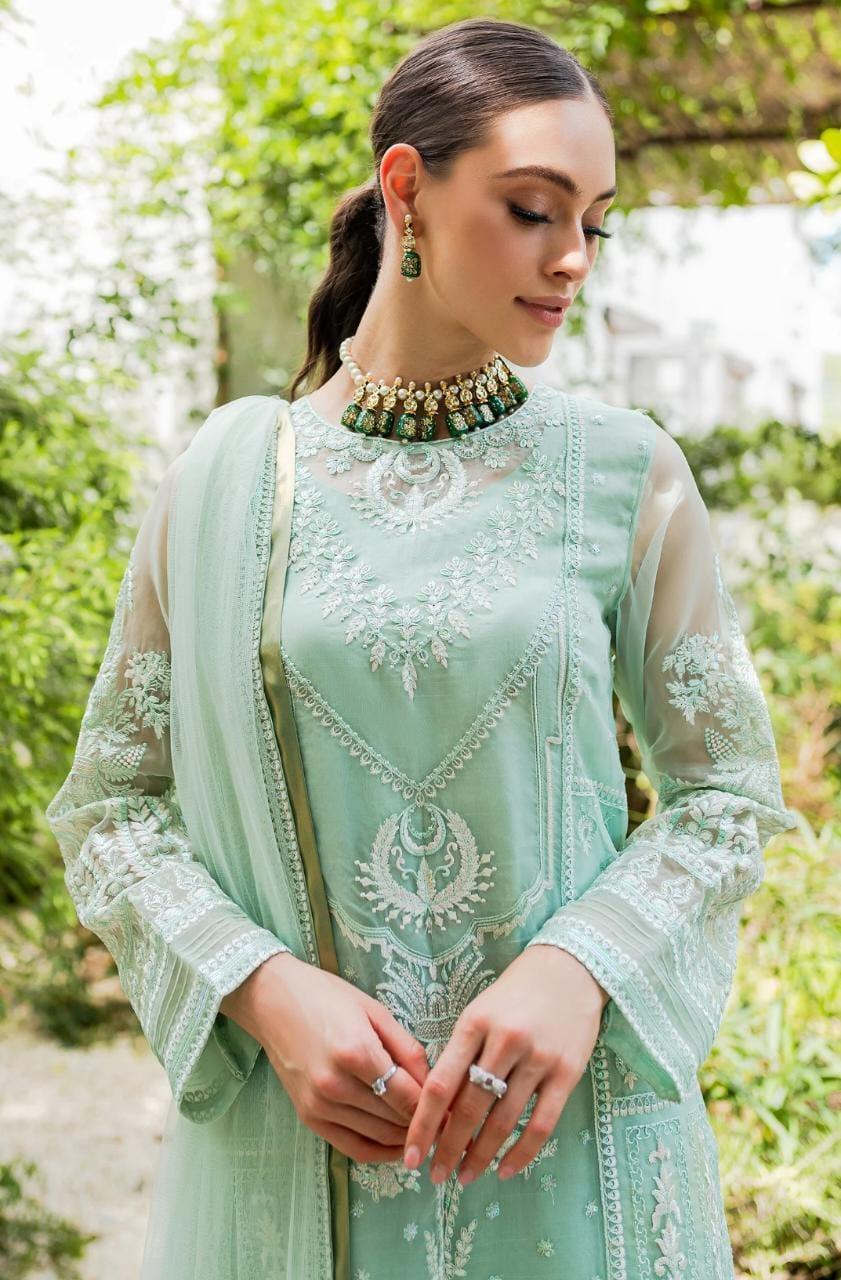 Maryum N Maria | Sorina Luxury Chiffon 23 | Beach Glass (MW23-504) - Rang-e-Khaas