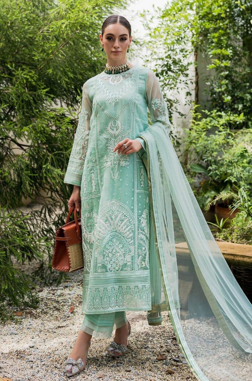 Maryum N Maria | Sorina Luxury Chiffon 23 | Beach Glass (MW23-504) - Rang-e-Khaas