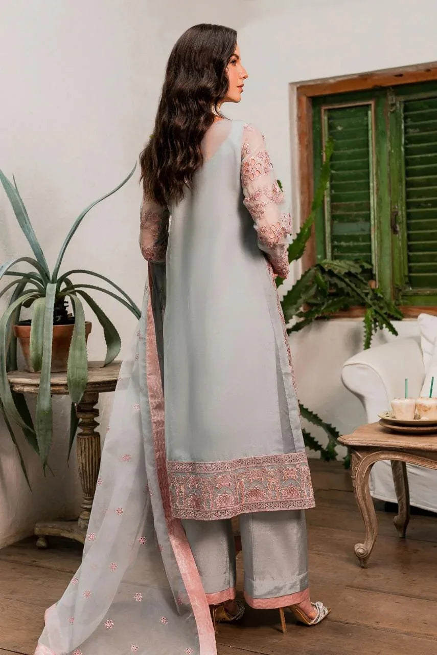 Maryum N Maria | Sorina Luxury Chiffon 23 | Dawn Blue (MW23-510) - Rang-e-Khaas