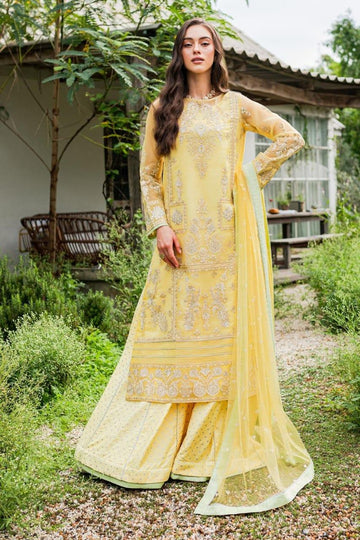 Maryum N Maria | Sorina Luxury Chiffon 23 | Lemon Zest (MW23-508) - Rang-e-Khaas
