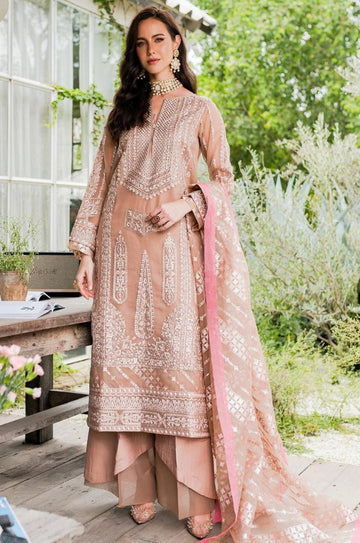 Maryum N Maria | Sorina Luxury Chiffon 23 | Peach Beige (MW23-503) - Rang-e-Khaas